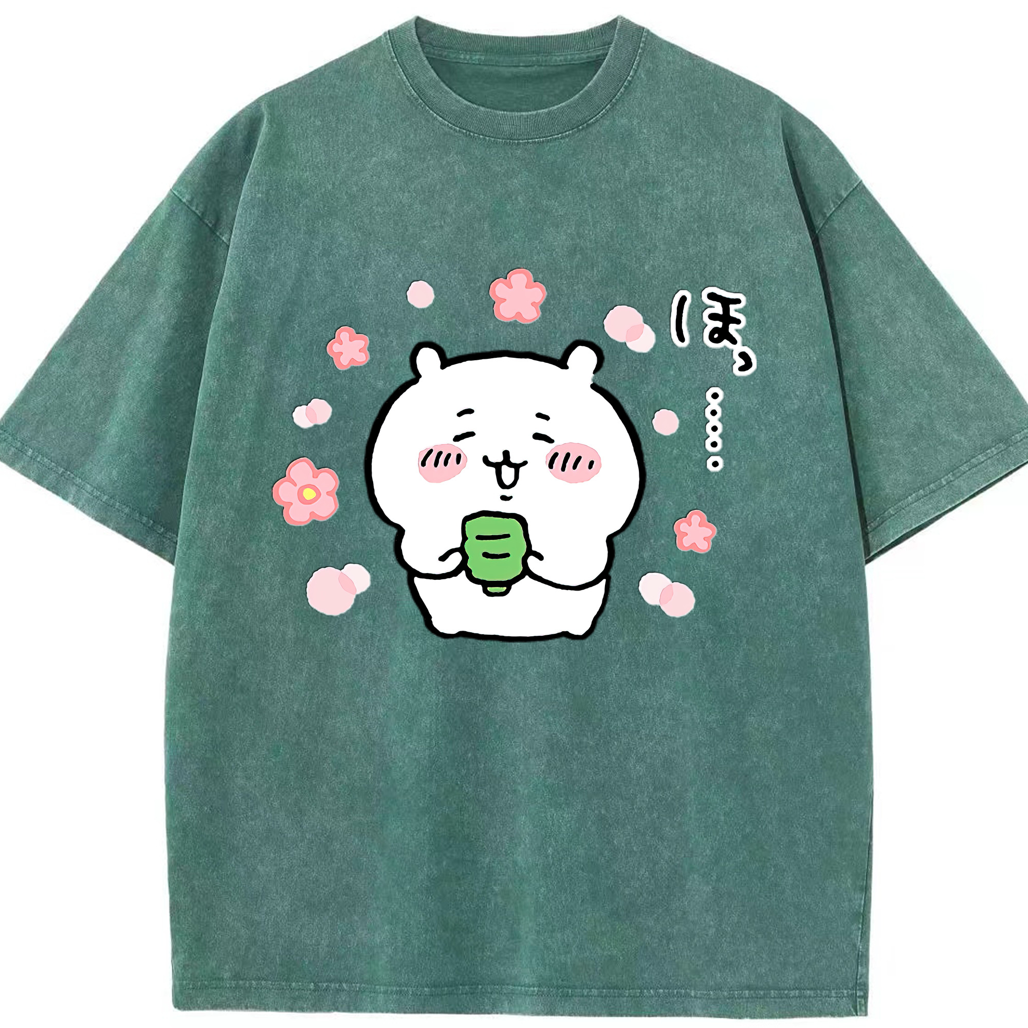 （画像用） ちいかわ ちいかわ Chii-kawa chiikawa 綿100% ヴィンテージ風 半袖Tシャツ（フロントプリント）